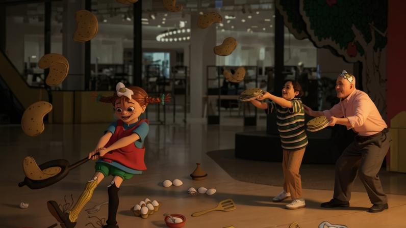 Pippi das Meias Altas visita centro comercial