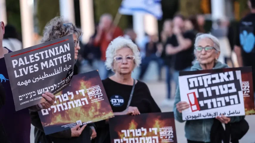 Centenas protestam em Israel contra Netanyahu