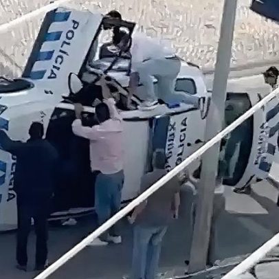 PSP identifica condutor que provocou capotamento de carro-patrulha