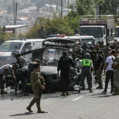 Ataques aéreos israelitas atingiram dois automóveis ao sul de Beirute