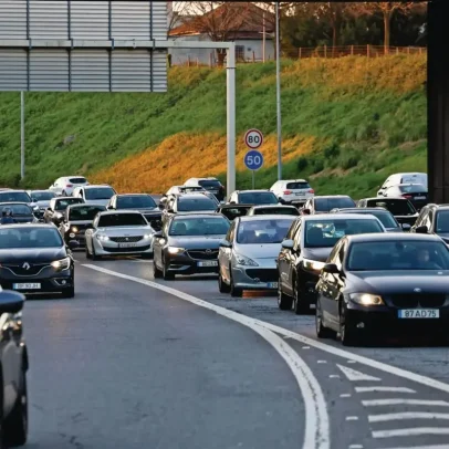 Nova avenida AEP para peões: muito verde e carros por baixo