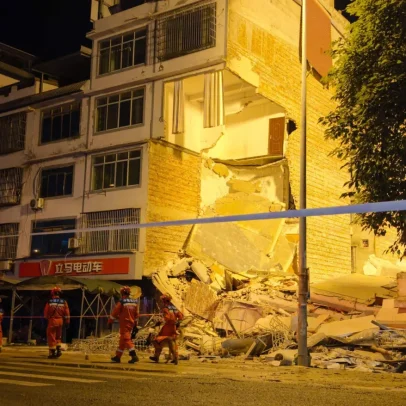 Sismo de 5,2 no sul da China deixa dois mortos e um ferido