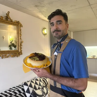 Receita do Irão Morassa Polo: Arroz Persa das Joias