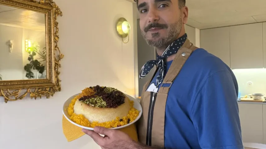 Receita do Irão Morassa Polo: Arroz Persa das Joias