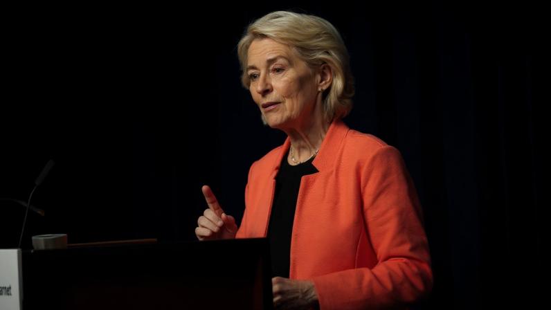 A presidente da Comissão Europeia, Ursula Von der Leyen
