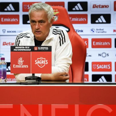 Mourinho em direto na antevisão ao jogo frente ao Sp. Braga