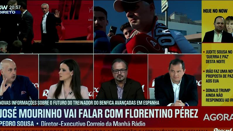 Rui Costa quer Mourinho no Benfica, mas Florentino contata o treinador