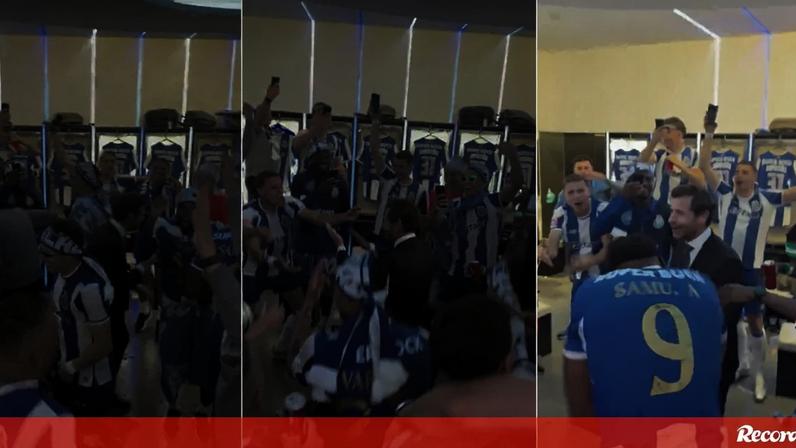 Villas-Boas protagoniza festa no balneário; FC Porto dança e canta
