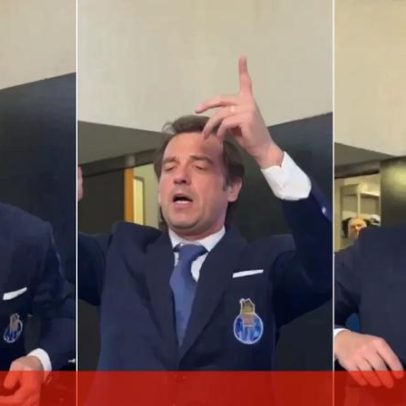 Festa no balneário do FC Porto com Villas-Boas e bebida de shot