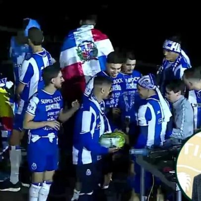 Melancia lançada por jogadores do FC Porto tinha foto de Frederico Varandas