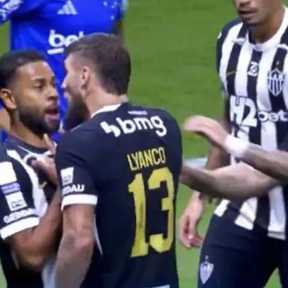 Expulsão leva a troca de palavras entre Atlético no dérbi mineiro