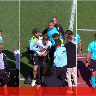 Final do Casa Pia-Tondela: GNR escortou árbitro à saída do campo
