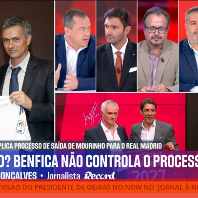 Silêncio de Rui Costa sobre Mourinho contrasta com insultos a árbitros nos túneis