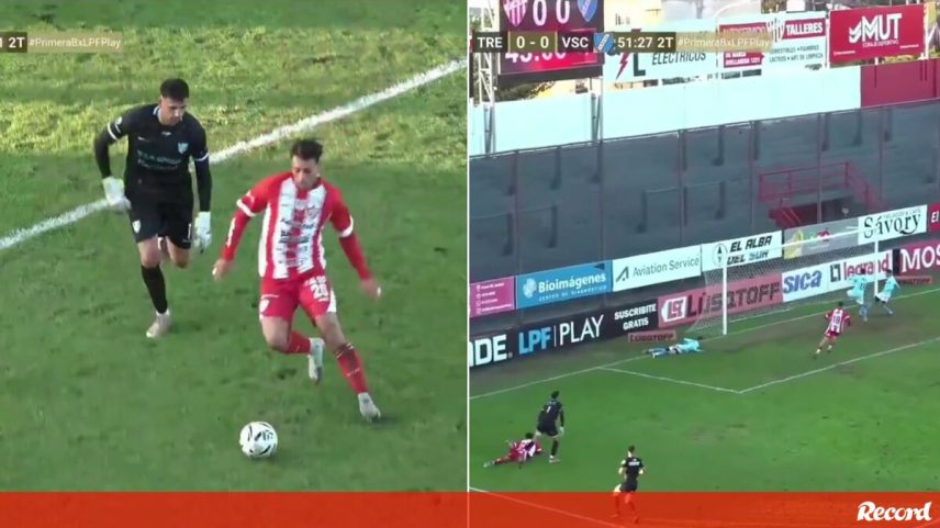 Guarda-redes adormece, perde a bola e o lance surpreende o jogo