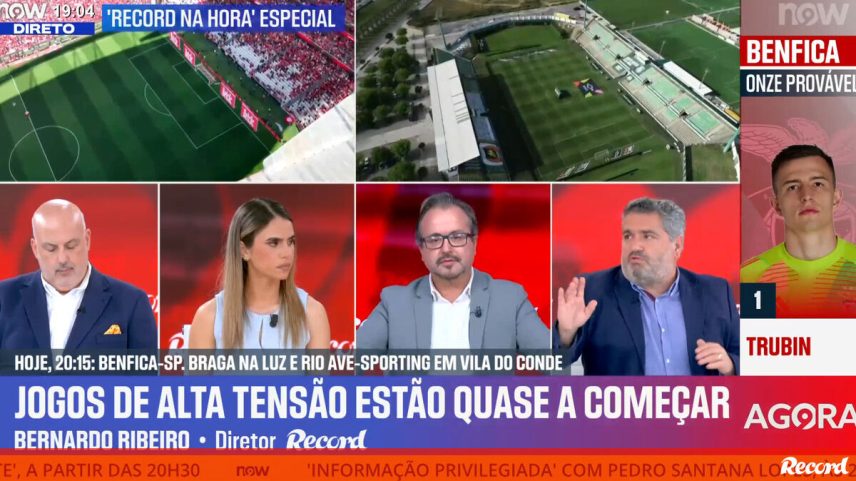 Bernardo Ribeiro, diretor de Record, em declarações no programa 'Record na Hora' no Now