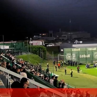 Adeptos do Sporting celebram em Vila do Conde o segundo golo Sp Braga na Luz