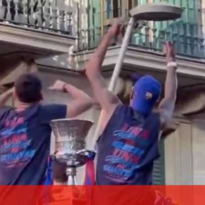 Camisola do Real Madrid na festa do Barça provoca reação de Raphinha