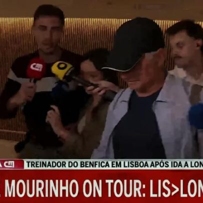 José Mourinho chega a Lisboa após viagem-relâmpago a Londres