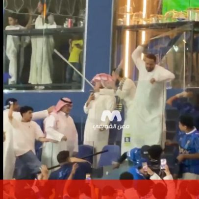 Confrontos entre torcedores nos camarotes durante Al Nassr-Al Hilal
