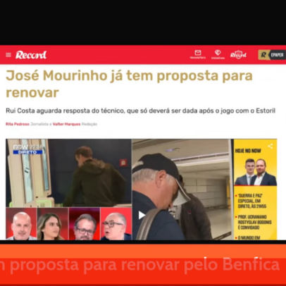 Milhões para Mourinho deixar o Benfica e Zalazar pode seguir para o Sporting