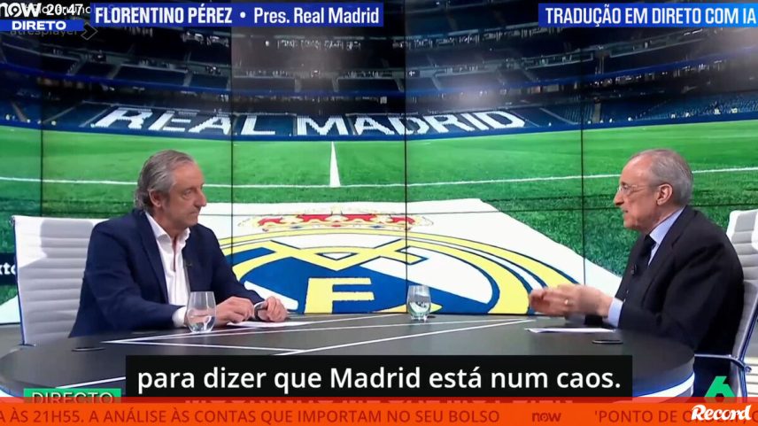 A resposta de Florentino Pérez sobre Mourinho com um elogio à mistura