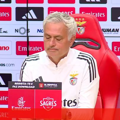 Mourinho revela proposta de renovação do Benfica na quarta-feira