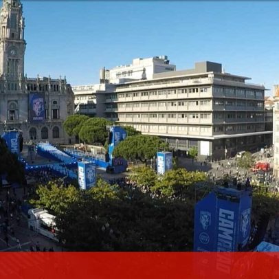 Transmissão em direto da festa do FC Porto