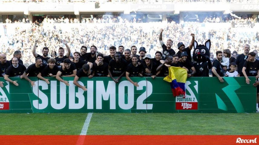 Académica festeja subida à 2.ª Liga
