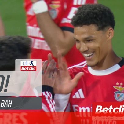 Tomás Araújo cabeceia ao poste e Bah amplia para o Benfica frente ao Estoril