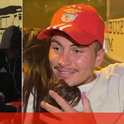Ivanovic e Lukebakio distribuem autógrafos à saída do Estádio da Luz