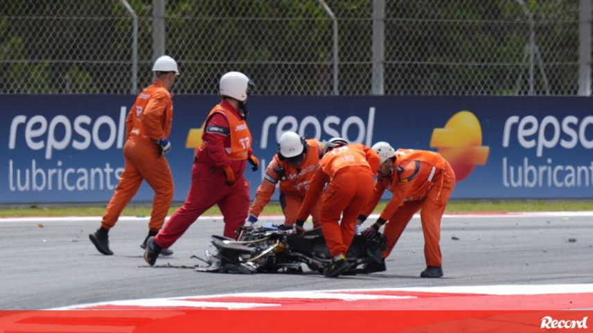 Queda de Alex Marquéz no GP da Catalunha