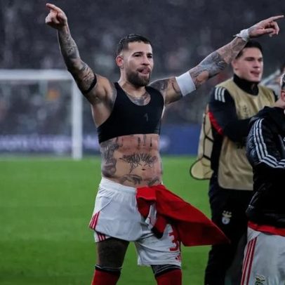 Prestianni reage à saída de Otamendi do Benfica, desejando-lhe o melhor