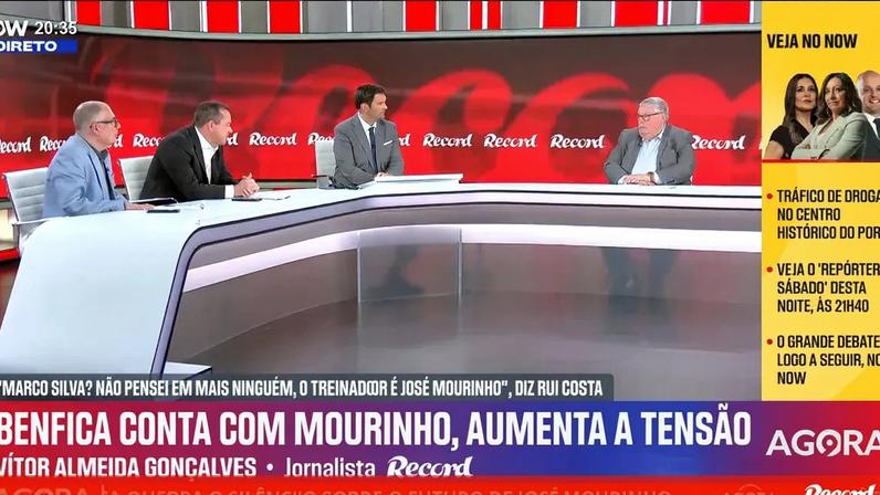 Rui Costa pensou num substituto para Mourinho, revela fonte