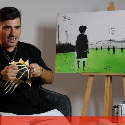 Artista Smile: pintar e praticar desporto exigem dom