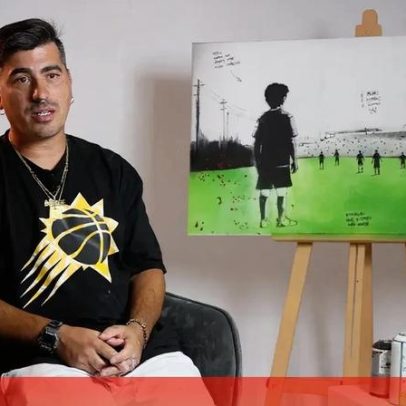 Smile, o graffiter, revela desejo de mudar o dia das pessoas com a arte