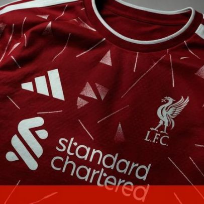 Liverpool revela camisola 2026/27 inspirada em campeões