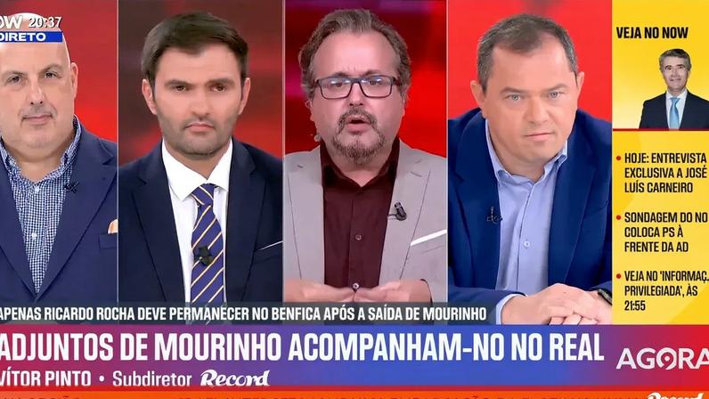 «Se Mourinho ficar...»: Vítor Pinto explica cenários que envolvem Benfica e Real Madrid