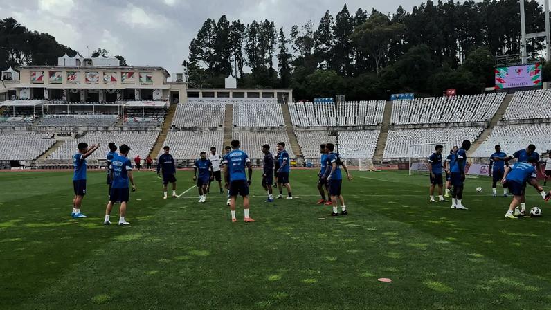 Último treino do Torreense antes da final da Taça contra o Sporting