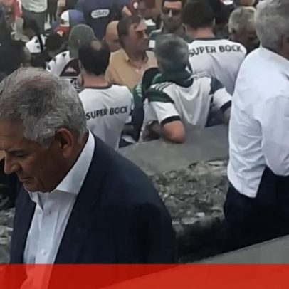 Luís Filipe Vieira assiste à final da Taça de Portugal no Jamor