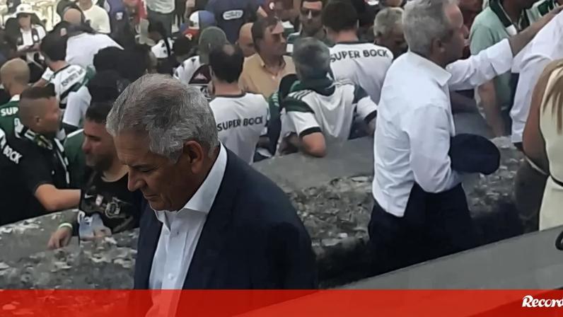 Luís Filipe Vieira assiste à final da Taça de Portugal no Jamor