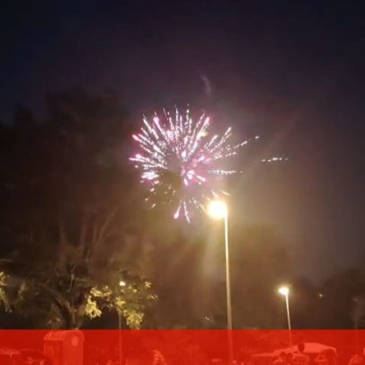 Adeptos do Sporting encerram fogo de artifício após derrota com o Torreense