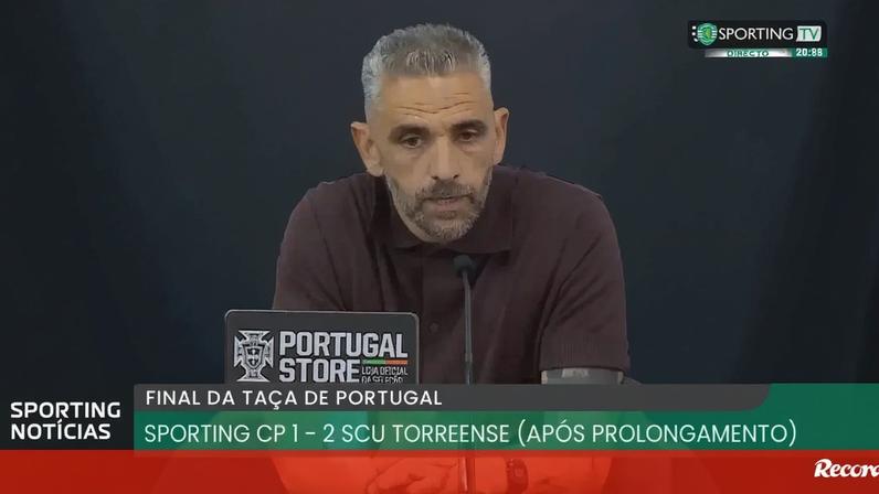 Rui Borges analisa a derrota do Sporting na Taça e define o seu caminho