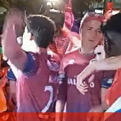 Jogadores do Torreense animam adeptos ao som de Pedro Abrunhosa