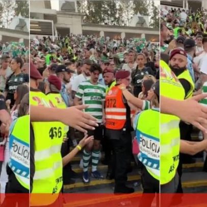 Adepto do Sporting interpela Trincão e envolve o pai do jogador em bate-boca