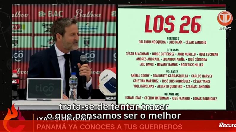 Convocatória do Panamá gera bate-boca entre seleccionador e jornalista