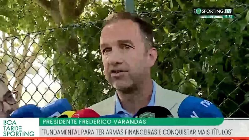 Frederico Varandas responde a Villas-Boas: «Cada vez que fala, é sobre o Sporting. É um grande elogio»