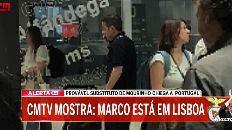 CMTV mostra Marco Silva em Lisboa