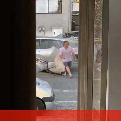 Ciclista agride condutora após discussão em Matosinhos