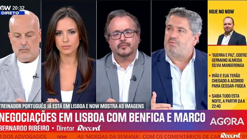 Bernardo Ribeiro, diretor de Record, sobre processo de contratação de treinador para as águias