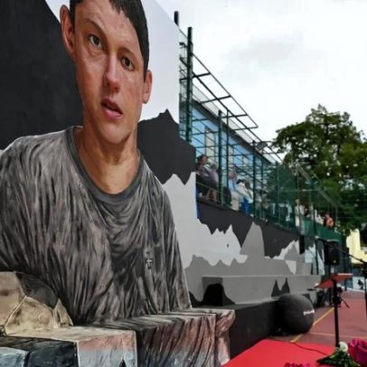 Cristiano Ronaldo ganha novo mural na Quinta Falcão
